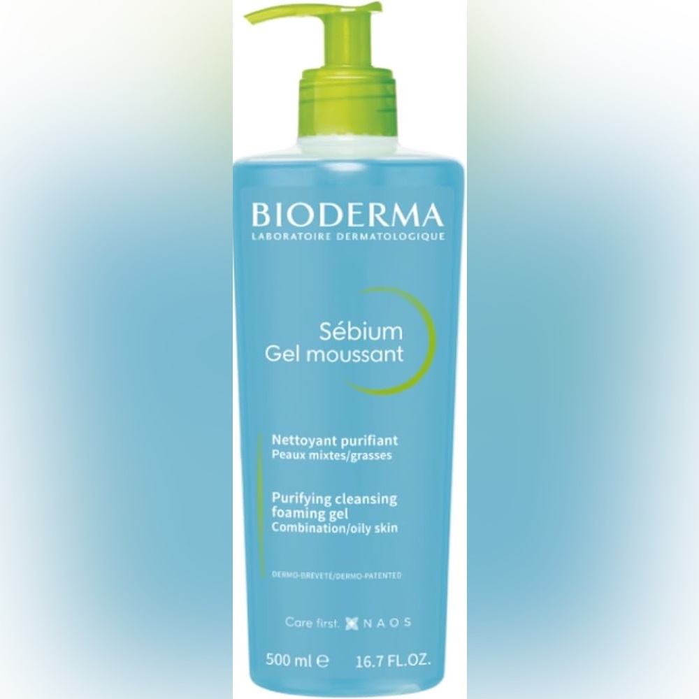 Bioderma Face Cleanser Sébium Makeup Removing Cleanser Skin Purifying 16.7 Fl oz